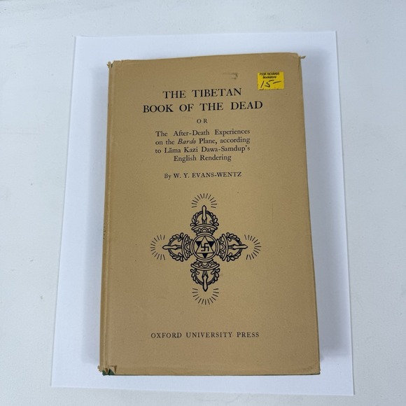 EVANS-WENTZ W.Y. The‎ Tibetan Book of The Dead Second Ed. Dustjacket 1949 VTG